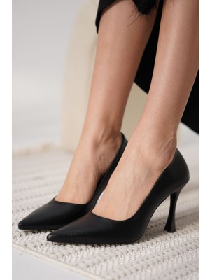 Fresco Scarfs Siyah Cilt Kadın Stiletto TR18MS03F