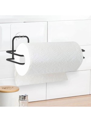 Kendiliğinden Yapışkanlı Krom Paslanmaz Metal Havlu Kağıtlık Aparatı