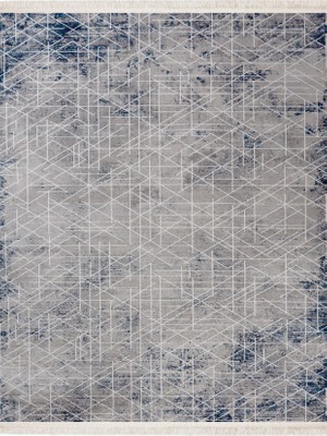 Nexus Halı Hanzade 3115 Mavi Triko Akrilik Yumuşak Dokulu Kolay Temizlenebilir Halı