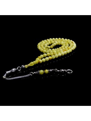 Tesbih Rüyası  Misket Kesim Mini Boy 99 Luk Damla Kehribarı