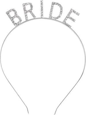 Bekarlığa Veda Bride Tacı Gümüş Renk