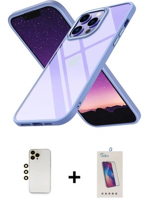 Cepte Toptan iPhone 13 Pro Max Nova Işık Serisi - Siyah Joko 5d Cam + Gold Shine Kamera Lens