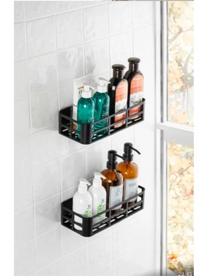 2’li Banyo Organizer Düzenleyici Yapışkanlı Raf