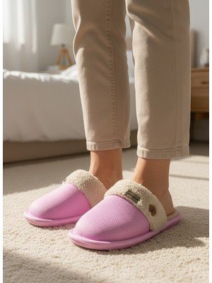 Gezer Önü Kapalı Içi Peluş Günlük Banyo Havuz Ev Dışarı Renkli Kadın Terlik