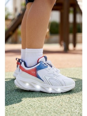 Vicco Işıklı Spor Ayakkabı Ortopedik Hafif Erkek Çocuk Sneakers PVC Taban ile Günlük Kullanım İçin