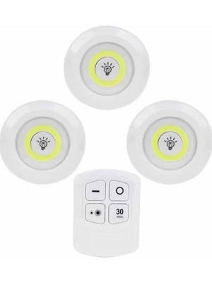 Kablosuz Pilli Işıldak  Masa Lambası Mutfak Tezgah Altı Banyo Dolabı Dolap Içi