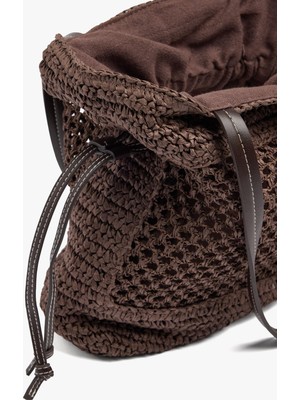 Parfois Kadın Hasır Desenli Shopper Çanta