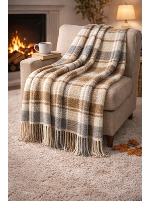 Pamuk Örme Nefes Alabilir Tv Battaniyesi 180X220 cm