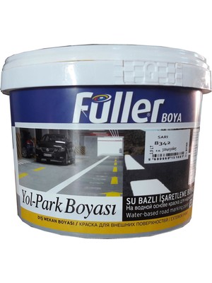 Fuller Füller Sarı Yol Çizgi Boyası 2,5 Litre Su Bazlı