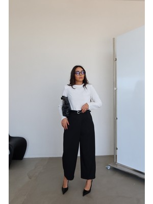 Özge Özgenç Pileli Havuç Pantolon