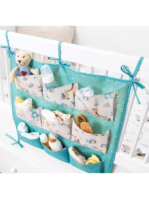 Baby 9 Cepli Bağlamalı Beşik Kenarı Düzenleyici (Yeşil)