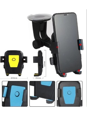 Araç Içi Cam ve Torpido Vantuzlu Telefon Tutucu CM-234