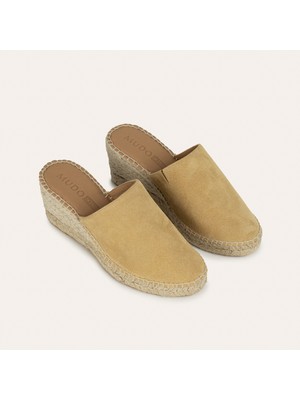 Süet Dolgu Topuklu Terlik