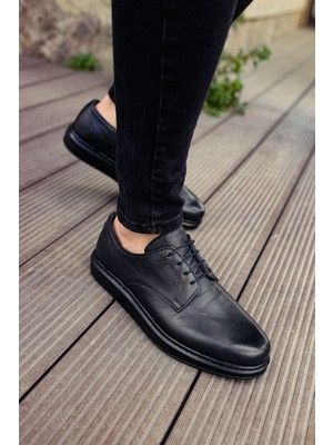 Chekich CH003 - Dst Classica Pelle Di Cuoio Erkek Ayakkabı Sıyah
