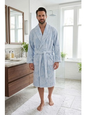 Özdilek Kadın/erkek Unisex Bornoz - Mavi