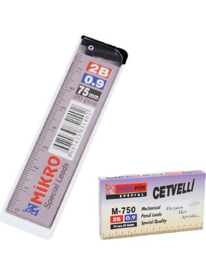 Kitabevimden Mikro Min Cetvelli 2b 75 mm 0.9 mm M-750