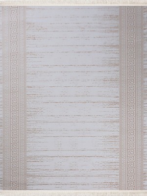 Nexus Halı Hanzade 3117 Gri Bej Triko Akrilik Yumuşak Dokulu Kolay Temizlenebilir Halı