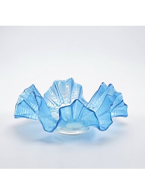 Felis Arte Handmade Cam Şekerlik , Vinage ( Açık Mavi )