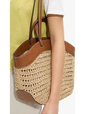 Parfois Kadın Içi Çıkarılabilir Hasır Görünümlü Shopper Çanta