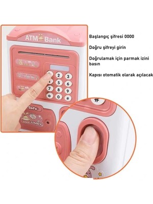 Parmak Izi ve Şifreli Elektronik Atm Kumbara