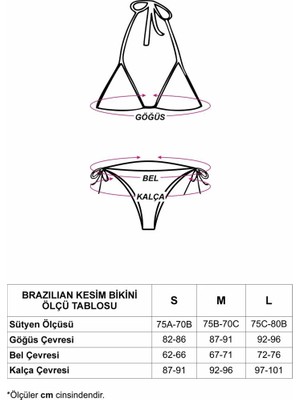 Coccolarsi Brazilian Kesim Beyaz Renk Yüksek Bel Bikini