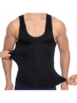 Sweet Sauna Myreınıng Bel Göğüs Göbek ve Karın Bölgesi Toparlayıcı Sıkılaştırıcı  Dik Duruşu Yardımcı Jinekomasti Erkek Siyah Atlet Korse