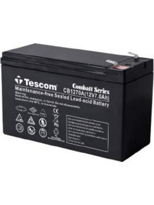 Tescom Combatt CBL12-7E 12V 7AH Tam Bakımsız Kuru Akü