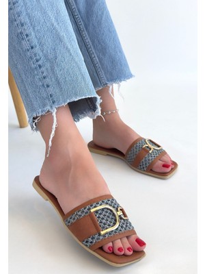 isiltikidsmoda Pıer Taba Cilt Terlik - Lisinya