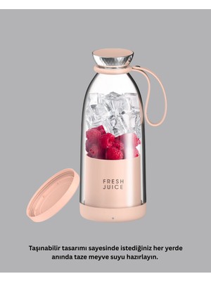 isiltikidsmoda Çevre Dostu Cam Gövdeli Kablosuz Smoothie Blender - Lisinya