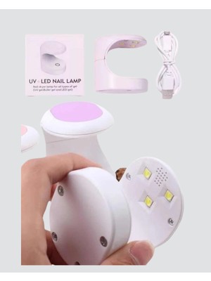 isiltikidsmoda Uv ve LED Jel Kurutmaya Uygun – Çift Dalga Boylu Mini Kurutucu - Lisinya