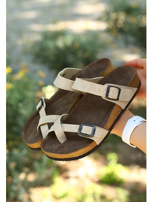 isiltikidsmoda Opil Krem Nubuk Terlik - Lisinya