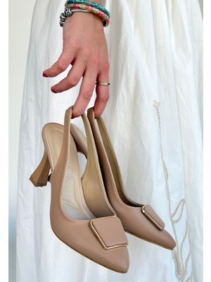 isiltikidsmoda Pıert Nude Cilt Topuklu Ayakkabı - Lisinya