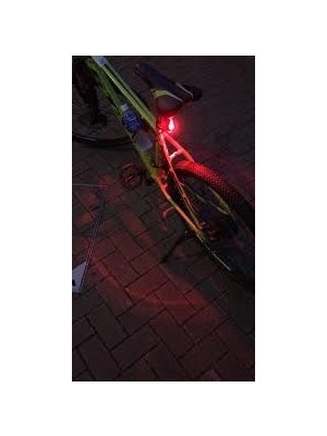 isiltikidsmoda Fonksyonlu Bisiklet Arka Stop Uyarı Ikaz Işığı Şarjlı 4 Modlu Lamba - Lisinya