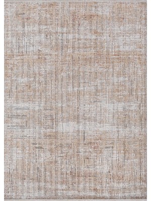 Seyran Halı 2702 Vintage Desenli Modern Halı | Leke Tutmaz, Antialerjik, Hardal Tonlu Halı
