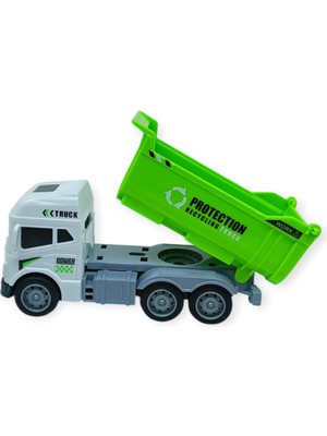 isiltikidsmoda Temizlik Araçları Serisi - Sürtmeli Kamyon 12 cm  - 3626 (Lisinya)