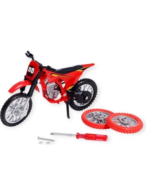 isiltikidsmoda 1:18 Ölçekli Model Motosiklet - DS928 - Kırmızı (Lisinya)