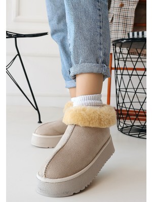 isiltikidsmoda Edali Bej Süet Bot - Lisinya