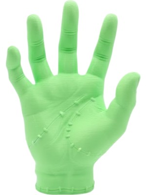 isiltikidsmoda 3D Yeşil El Tasarım Dekor 27X22 cm Büyük Boy Şık Obje - Lisinya