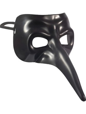 isiltikidsmoda Siyah Uzun Burun Veba Doktoru Maskesi - Lisinya