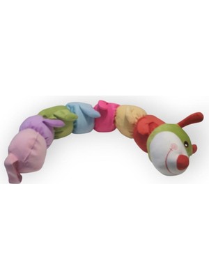 isiltikidsmoda Rengarenk Peluş Tırtıl Yastık 75 cm Kaliteli