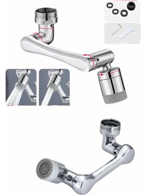 isiltikidsmoda Dönen Musluk Başlığı 1080 Derece Ayarlanabilir Filtreli Sprey Uç - Lisinya