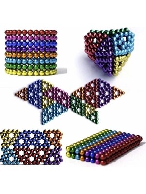 isiltikidsmoda Sihirli Manyetik Toplar Dyum Mıknatıs Küp Bilye 216 Adet Cube Küp Dymium - Lisinya