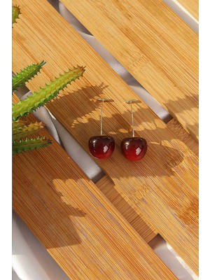 isiltikidsmoda Gold Renk Kiraz Model Kadın Küpe - Lisinya