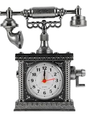 Klasik Telefon Görünümlü Masaüstü Saat ve Alarm - Lisinya