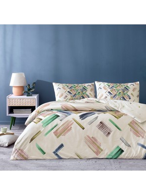 Taç Çift Kişilik Nevresim Takımı Lastikli Çarşaf 160X200CM