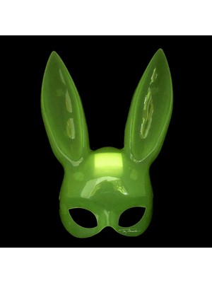 isiltikidsmoda Karanlıkta Parlayan Fosforlu Tavşan Maskesi – Glow Bunny Masquerade Maske (32X22 Cm) - Lisinya