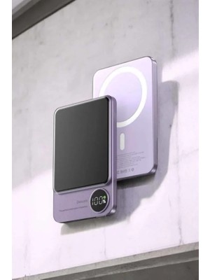 Store Mania Ieg™ 22.5W Magsafe Kablosuz Şarjlı Powerbank Dijital Ekran ve Hızlı Şarj