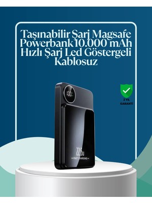 Store Mania Ieg™ 5000MAH / 10000MAH Kapasiteli Manyetik Usb-C ve Kablosuz Powerbank