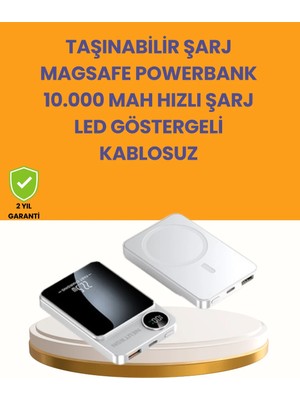 Store Mania Ieg™ 20W Pd ve 15W Manyetik Kablosuz Şarj Destekli Taşınabilir Powerbank