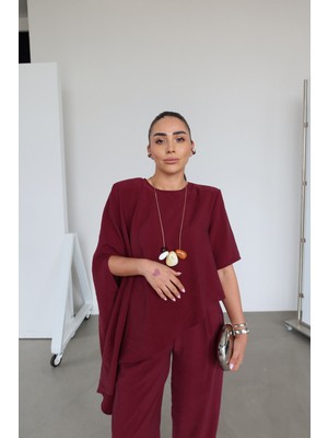 Özge Özgenç Asimetrik Kesim Modal Bluz